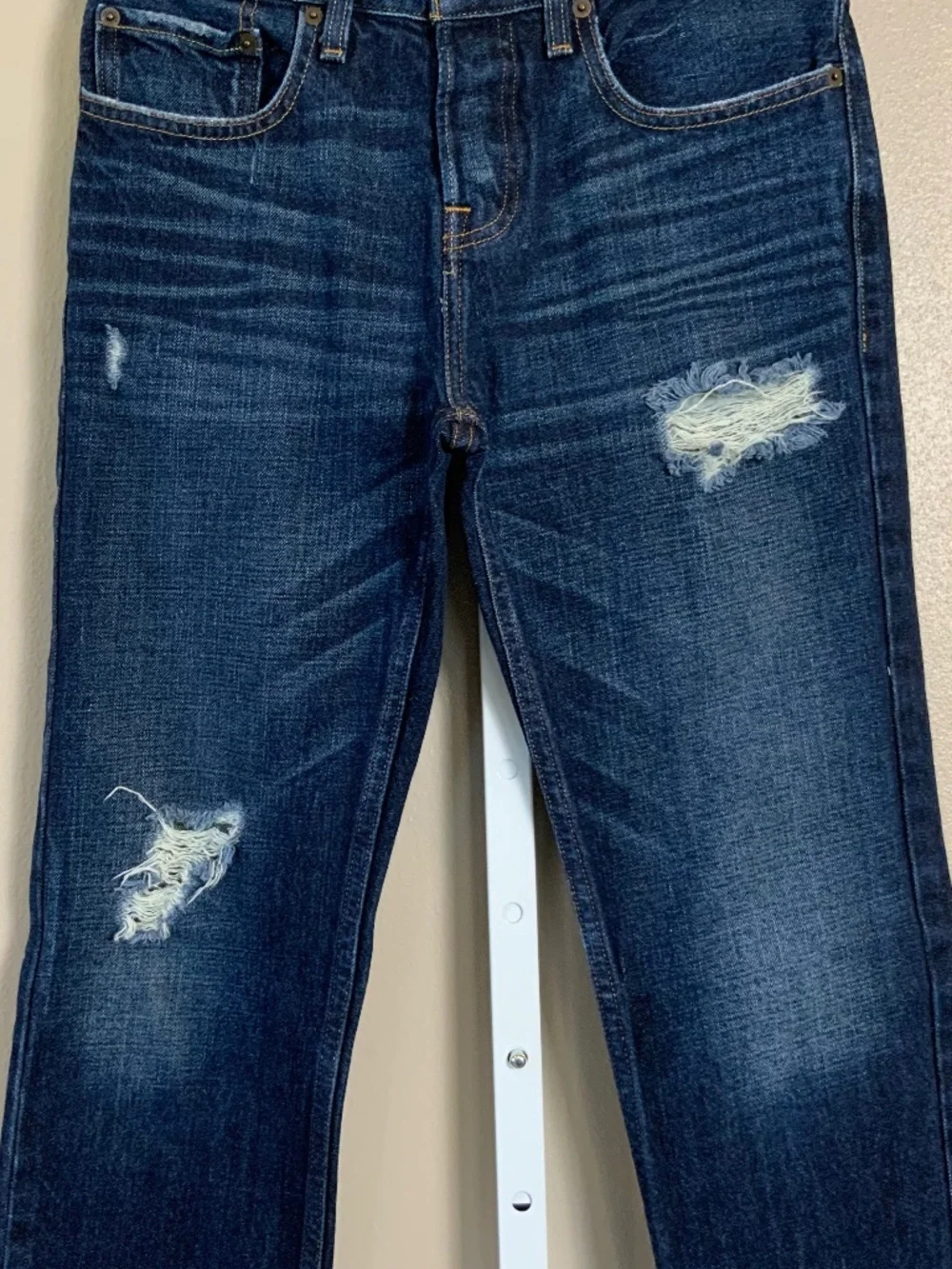 Hollister Distressed Denim Blue Jeans